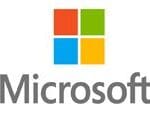 A logo of microsoft with the word " microsoft ".