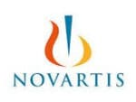 A logo of novartis with the word novartis written in it.